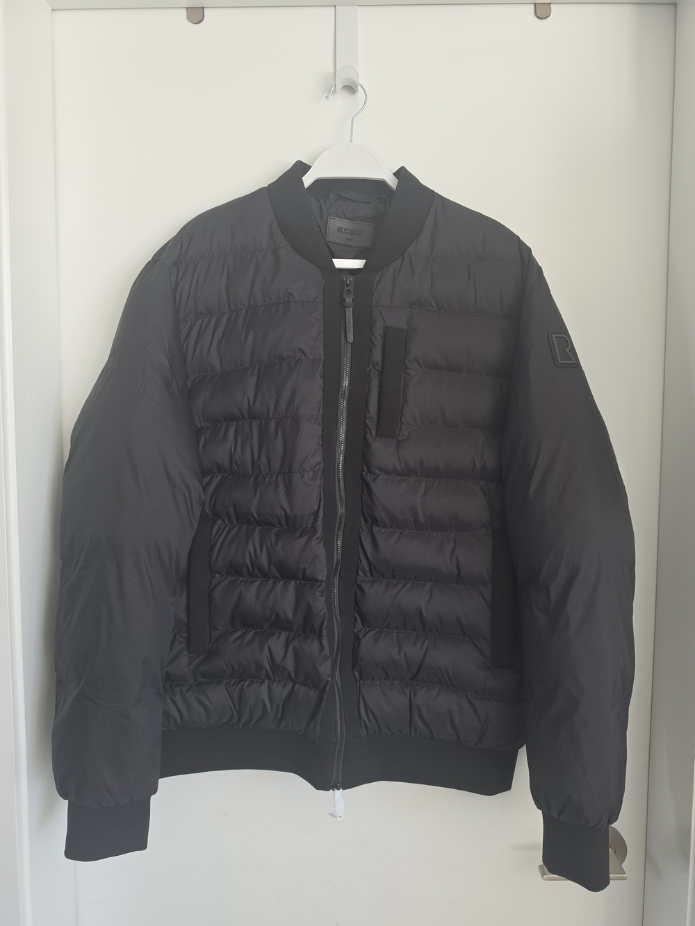 RUDSAK Black Quilted Puffer Bomber Jacket (Brand New)